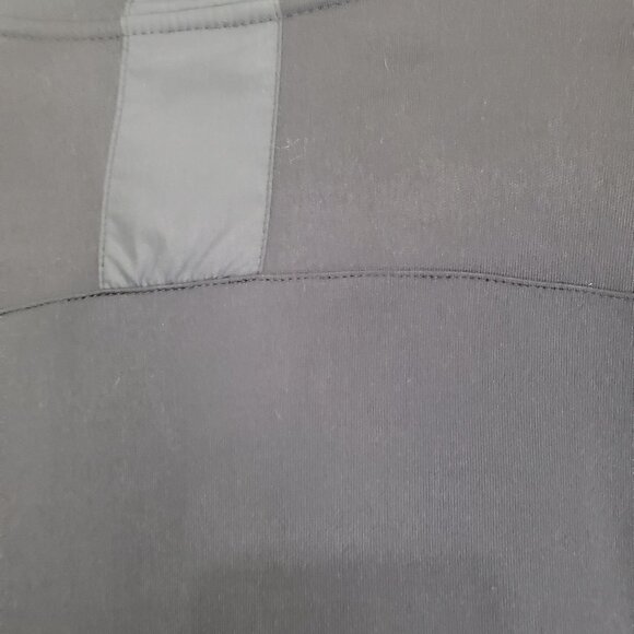 A/X ARMANI EXCHANGE Womens Jacket Medium Bomber Zip Up Log Color Block Black - Picture 10 of 10